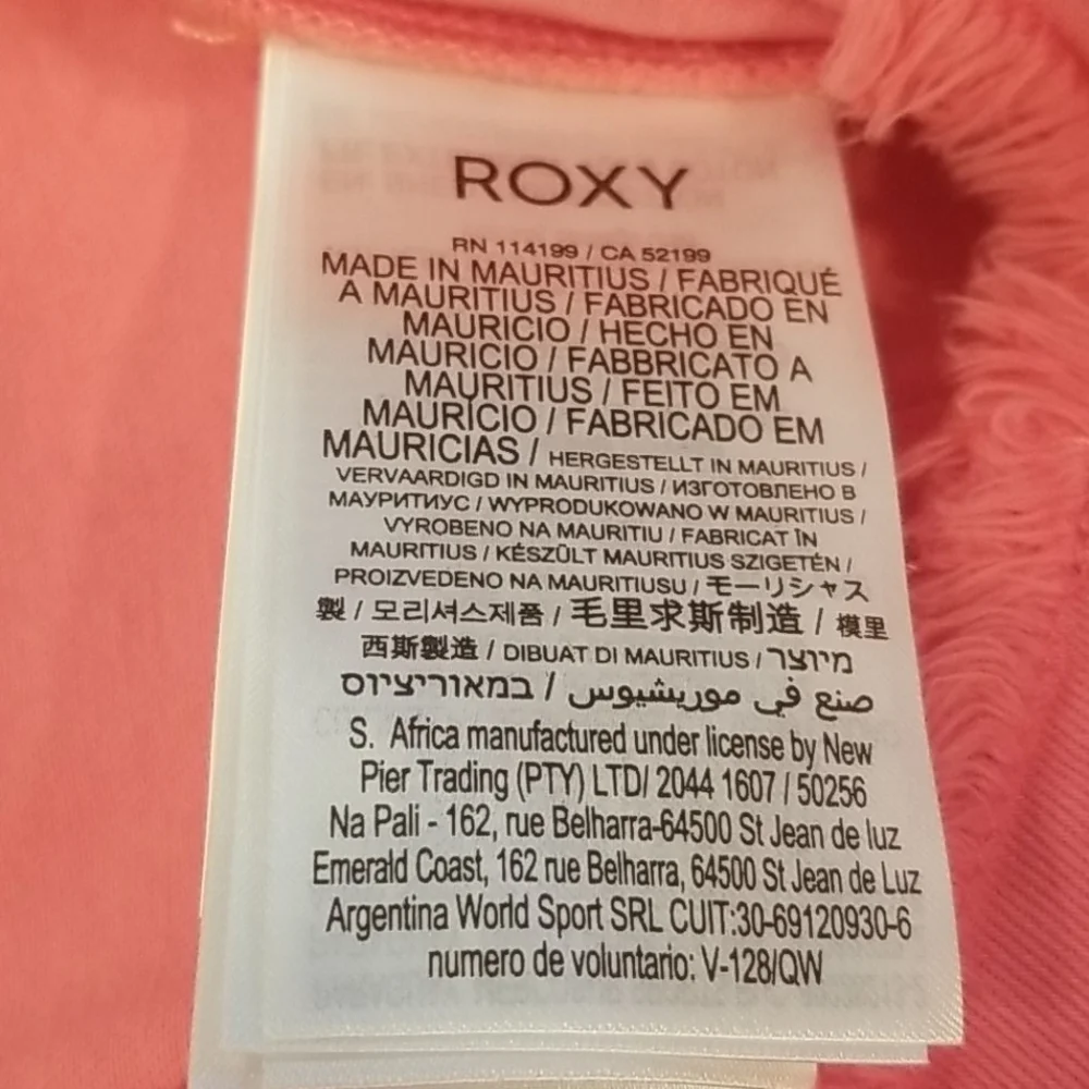 💕BARBIE x ROXY GIRLS💕 Tigers Eyes Denim Jacket ~ Pink Lemonade 10/M NWT